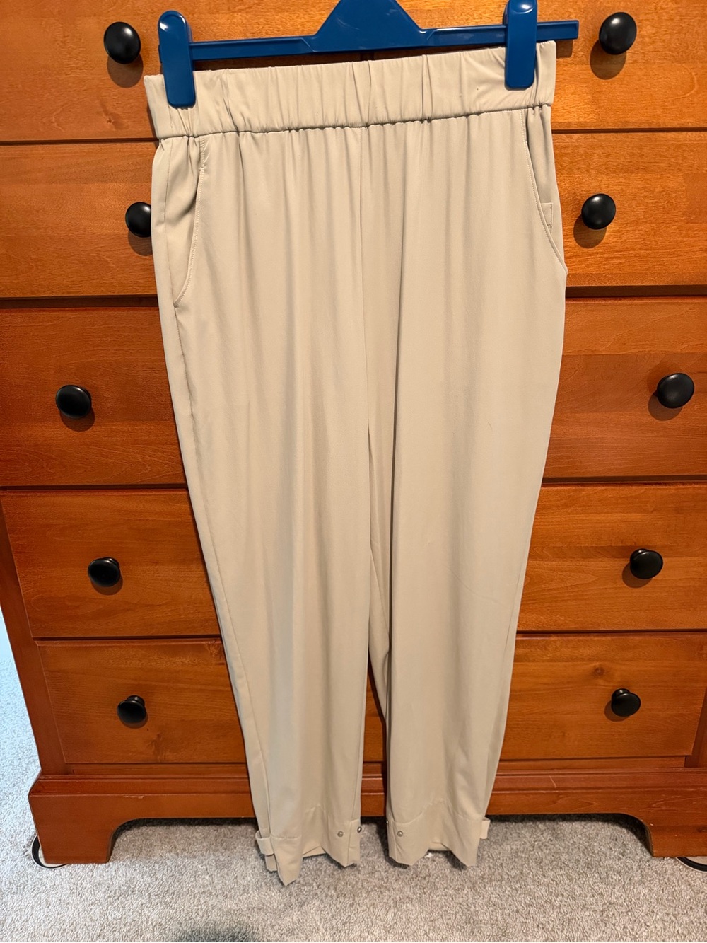 Women’s aday Elastic Waist Pull-On Pants in Beige
